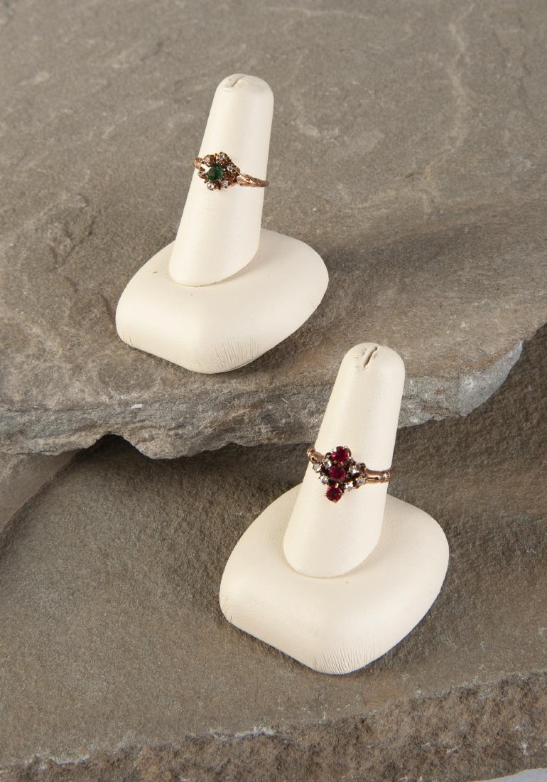 2 14K Antique Diamond Rings (1 of 2)