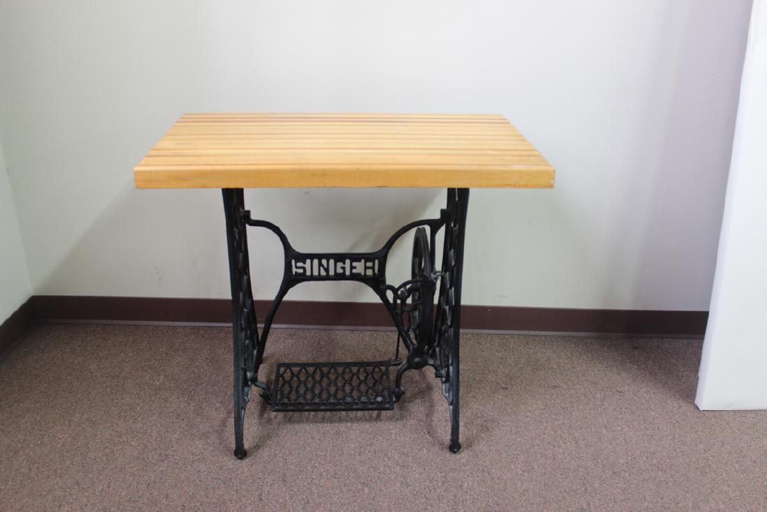 Butcher Block Sewing Table (1 of 1)