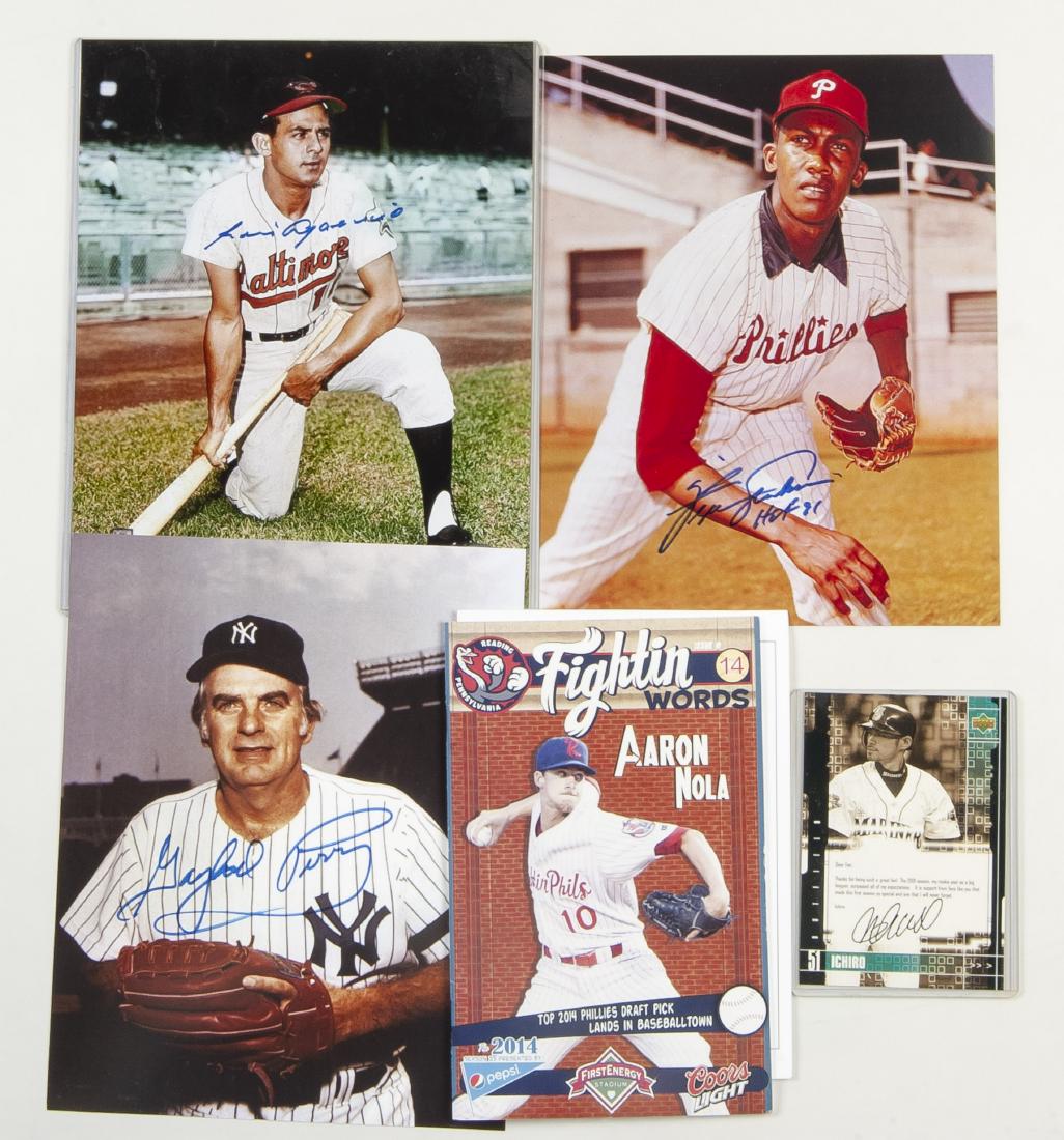 7 Baseball Autographed Items Incl H.O.F. (1 of 4)