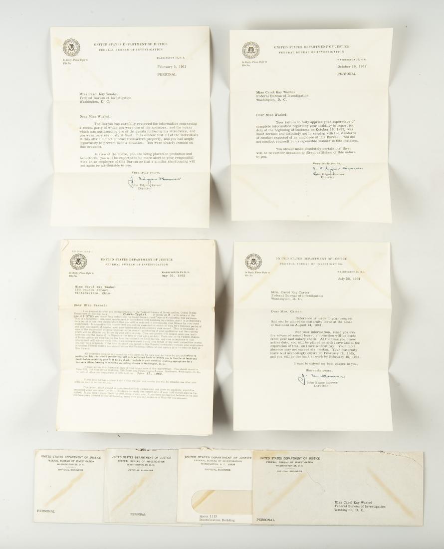 5 J. Edgar Hoover Signed Letters (1 of 7)