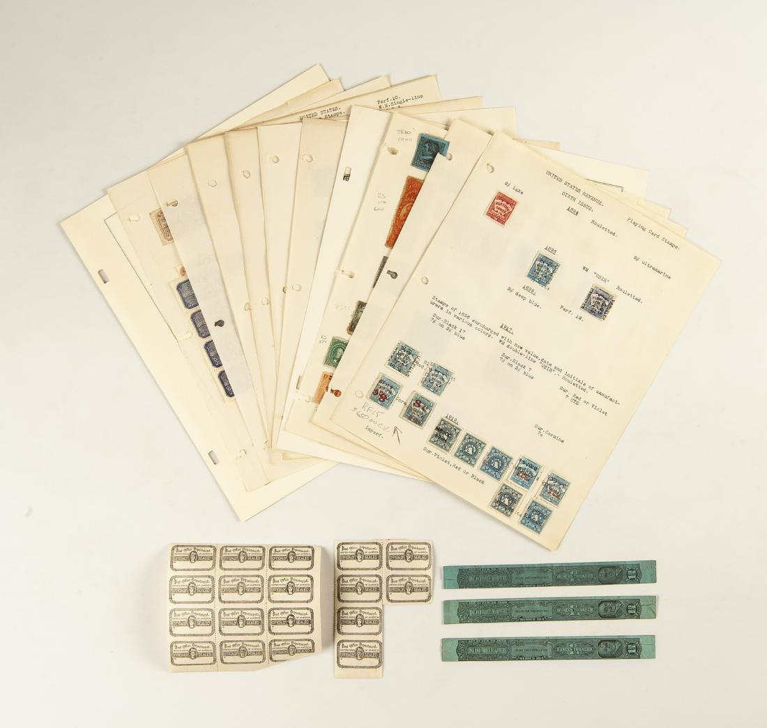 168 U.S. Revenues and Locals: DESCRIPTION: One hundred sixty-eight United States Revenues and Local stamps. Revenues include tobacco, medicine, telegraph, playing cards, officially sealed, and more. CONDITION: Mixed.