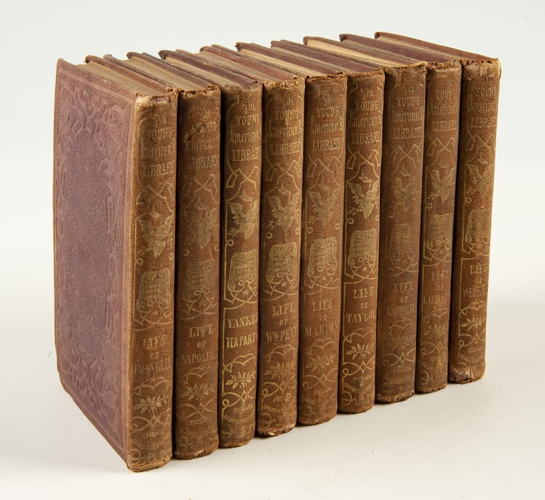 9 Vols. The Young American's Library, C. 1850s (1 of 4)