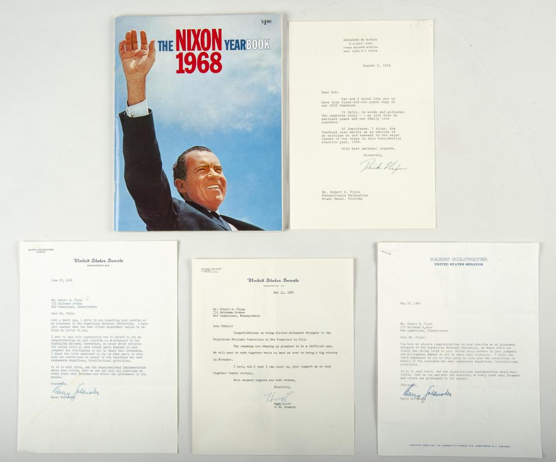 5 Political Autographs Incl Nixon (1 of 4)