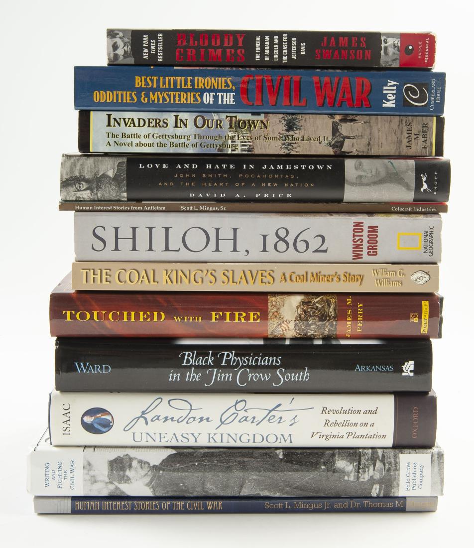 12 Civil War Books, All Signed (1 of 1)