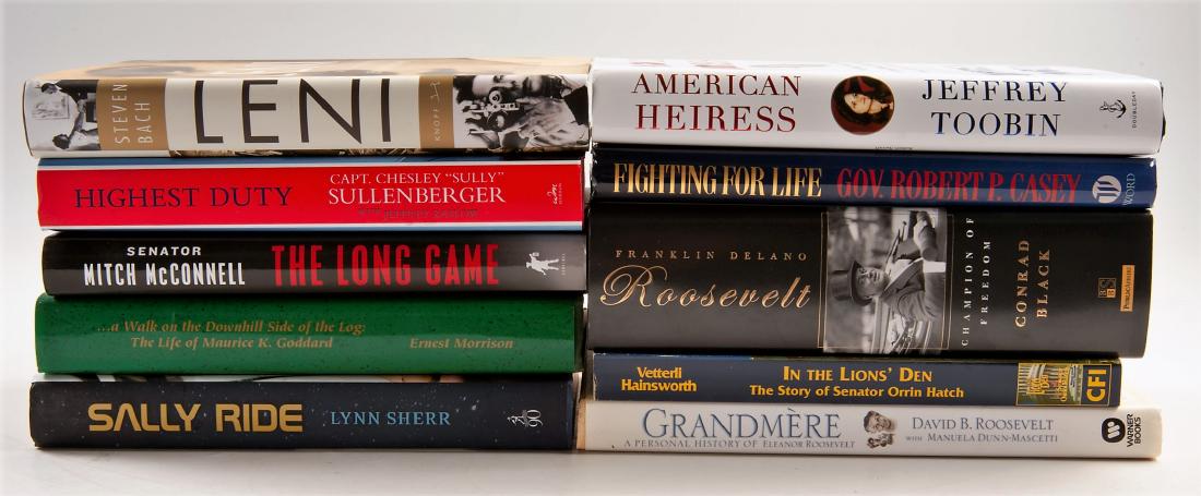 10 Biographical Books, All Signed (1 of 1)