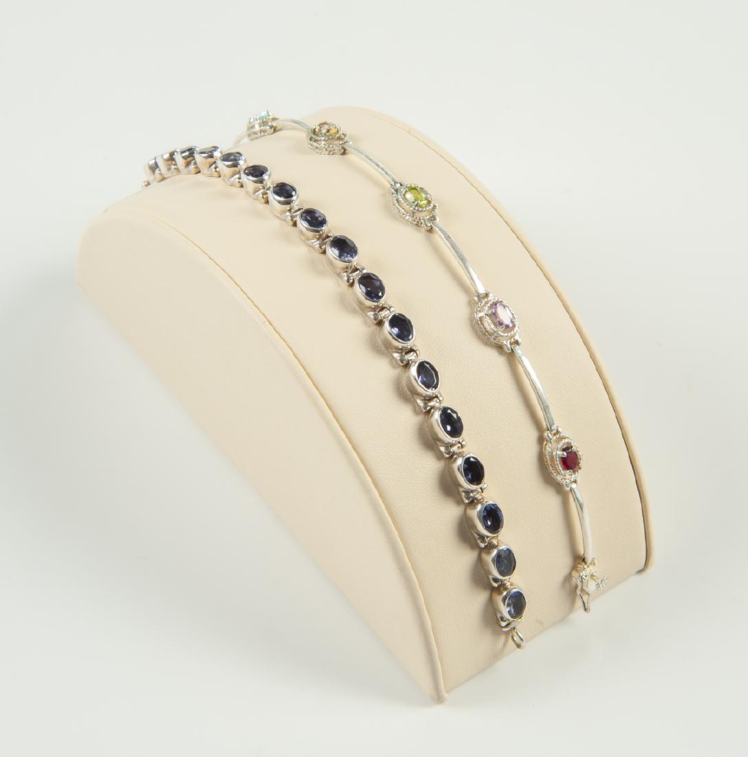 2 Sterling Link Bracelets incl C. Acleoni (1 of 4)