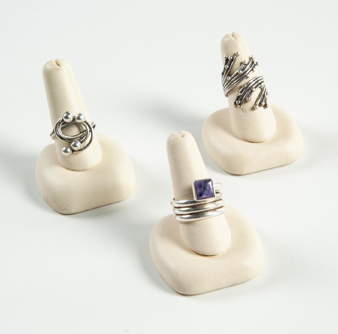 3 Modernist Sterling Rings (1 of 2)