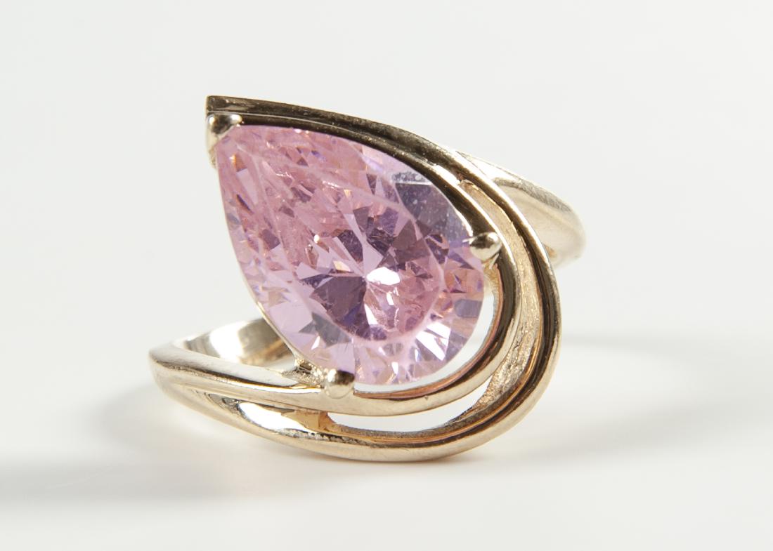 10K Pink CZ Ring (1 of 3)