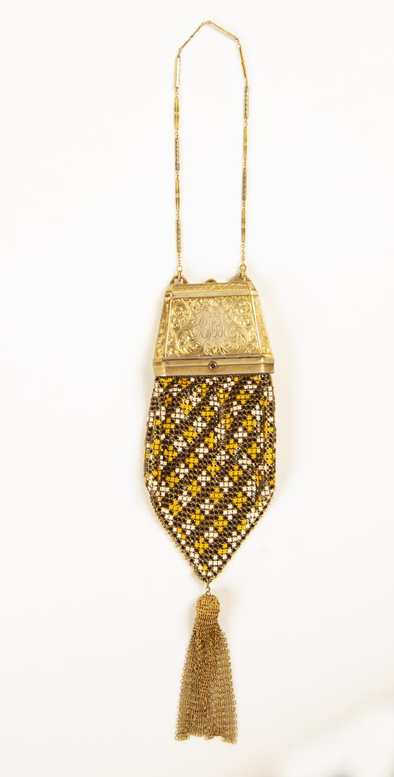 Art Deco Enamel Mesh Handbag (1 of 3)