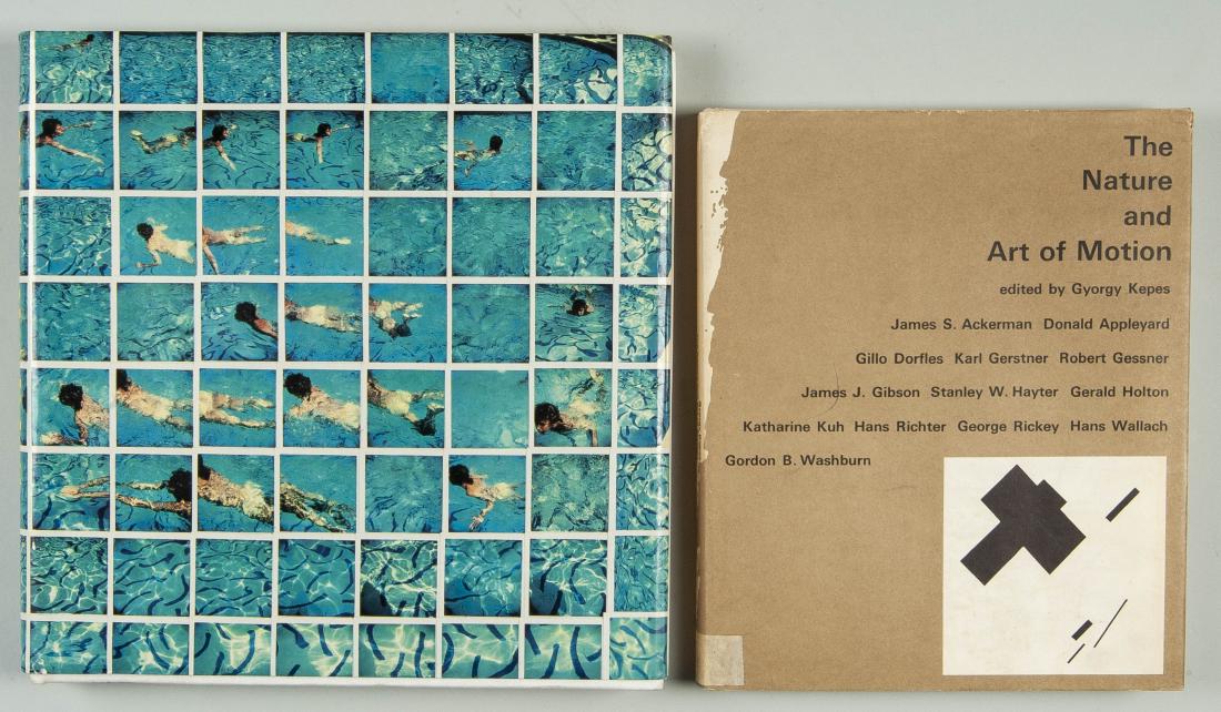 2 Books incl Photography & Art In Motion: DESCRIPTION: Two art books. Subjects include photography and art in motion. Includes: 1) "Cameraworks". David Hockney. Alfred A. Knopf, 1984. HB. 2) "The Nature and Art of Motion". Gyorgy Kepps. Georg