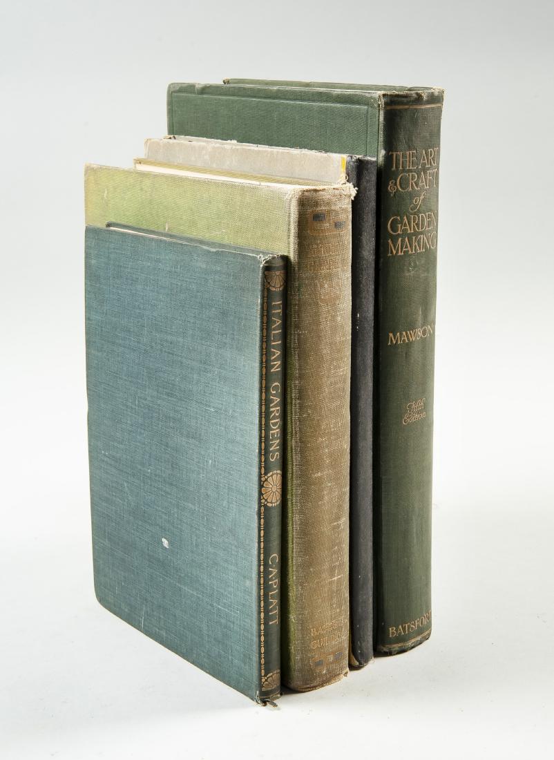 4 Late 19th/Early 20th C. Books on Gardens: DESCRIPTION: Four books on landscape architectural gardnes. Includes: 1) "American Gardens". Guy Lowell. Bates & Guild Company, 1902. HB. 2) "Creative Gardens". James C. Rose. Reinhold Publishing Corp