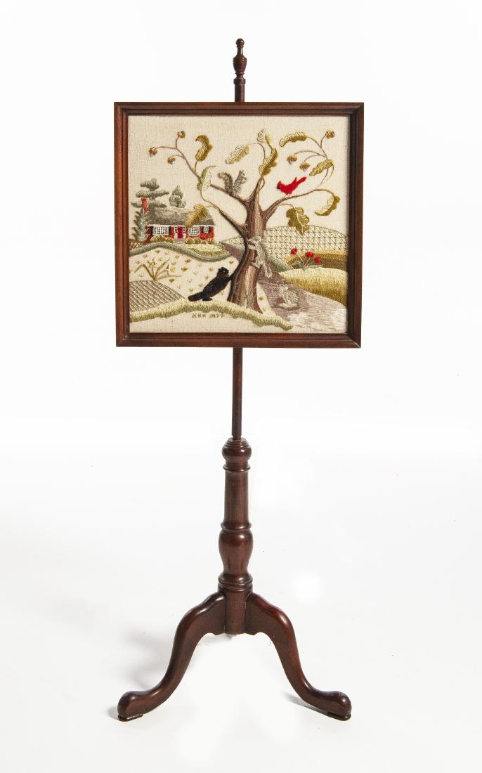 Embroidered Fire Screen