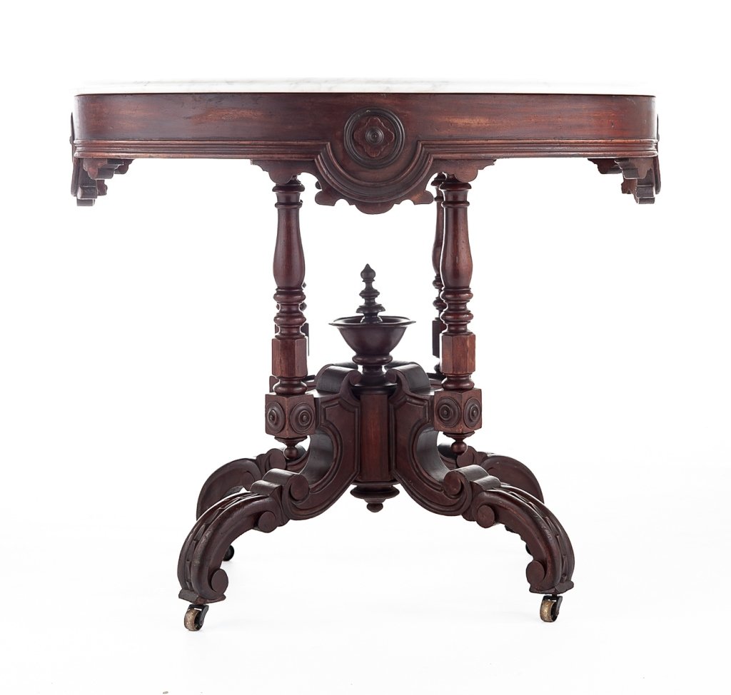 Victorian Renaissance Revival Marble Top Table Feb 09 2019
