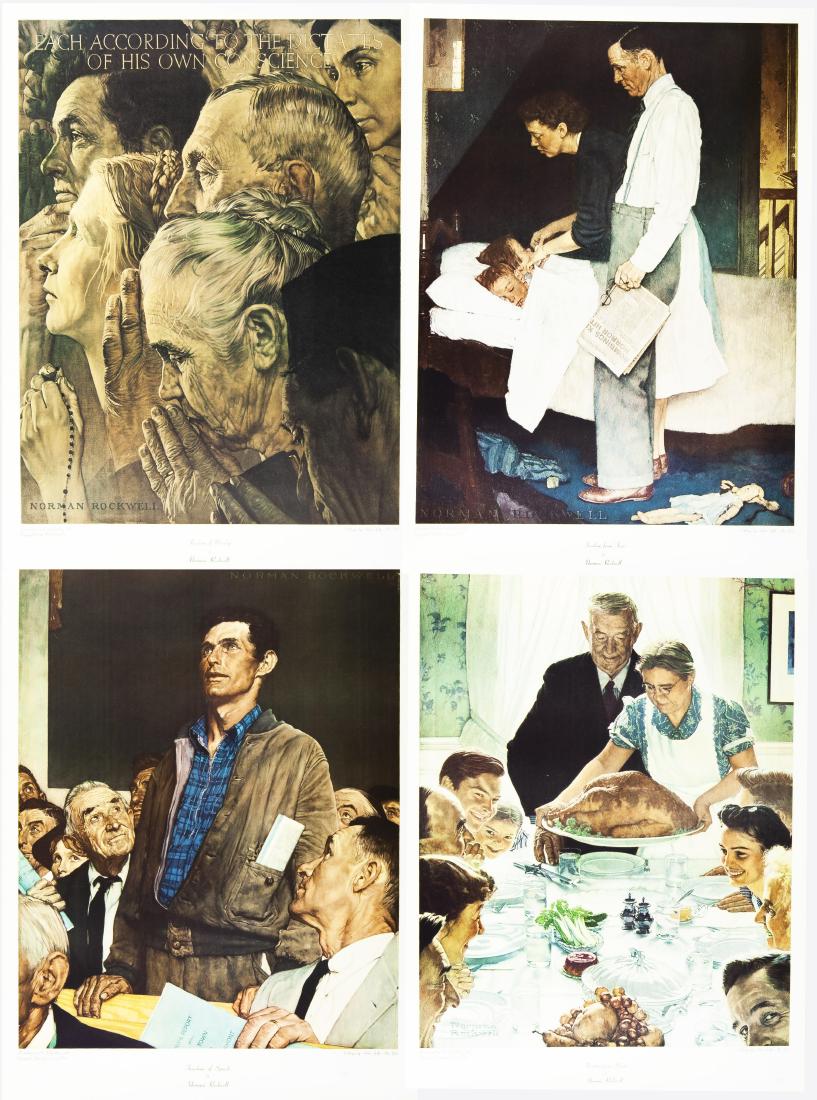 Norman Rockwell "Freedom" Collotype Set (1 of 18)