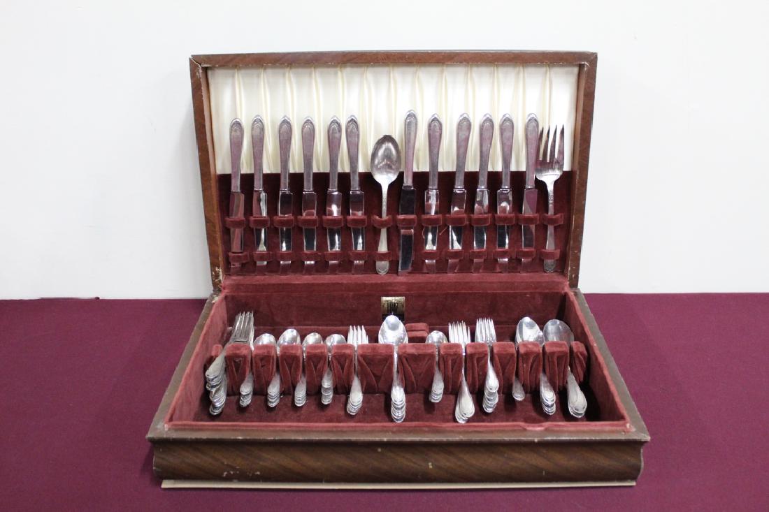 77 Pcs. Rogers Silverplate Flatware (1 of 2)