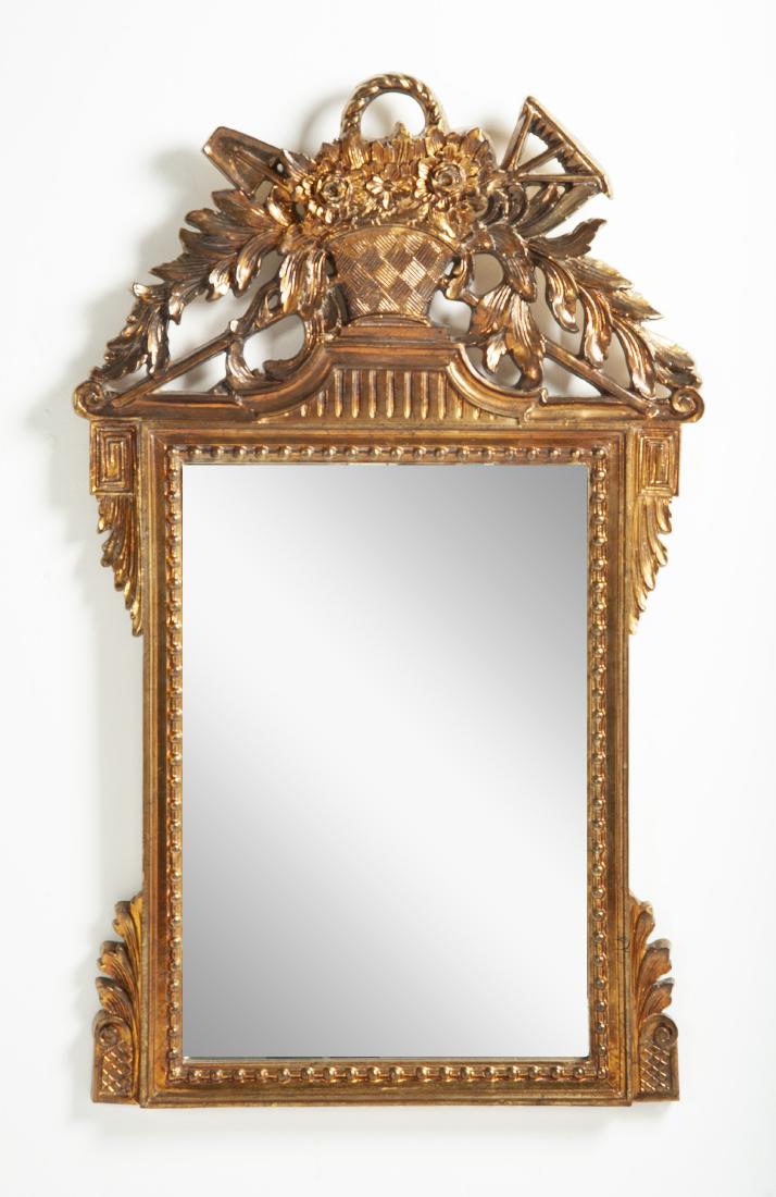 Large Baroque Style Gold Painted Wall Mirror (1 of 2)