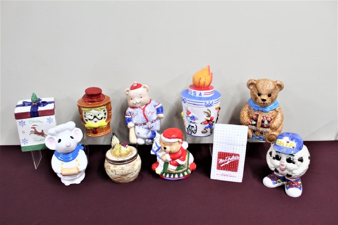 10 Cookie Jars Incl. Fitz and Floyd, Olympics etc. (1 of 3)