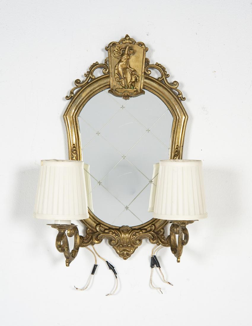 Classical Style Mirrored Wall Sconce (1 of 4)