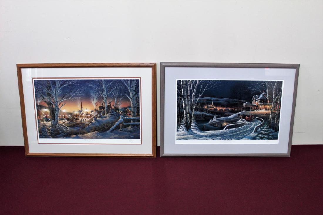 2 Terry Redlin Winter Scene Prints (1 of 3)