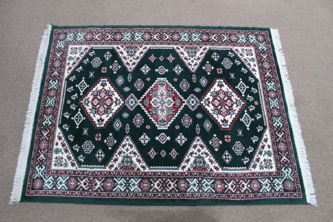 Area Rug: MEASUREMENTS: 7'2-1/2" long x 5'6-1/2" wide.