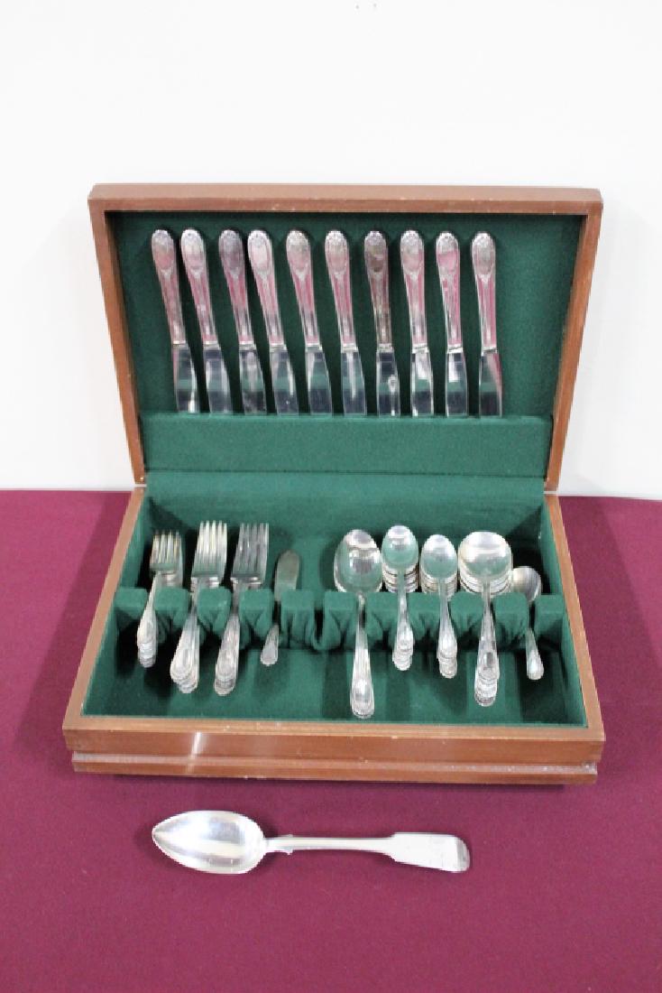 57 Pcs Rogers and Bro. Flatware in Case (1 of 2)