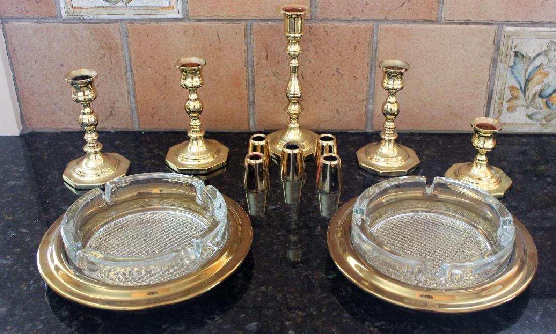 12 Pcs Baldwin Brass incl. Ashtrays (1 of 2)