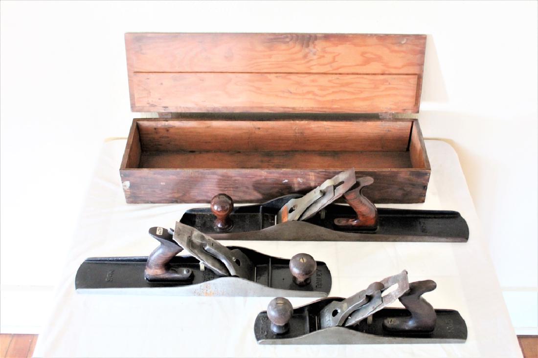 3 Wood Planes incl. (Bailey # 5&6 and Stanley # 7) (1 of 8)