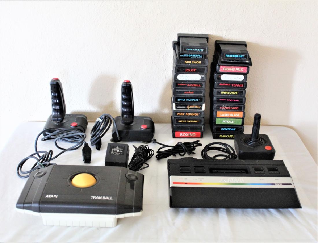Atari Game System and 25 Games (1 of 3)