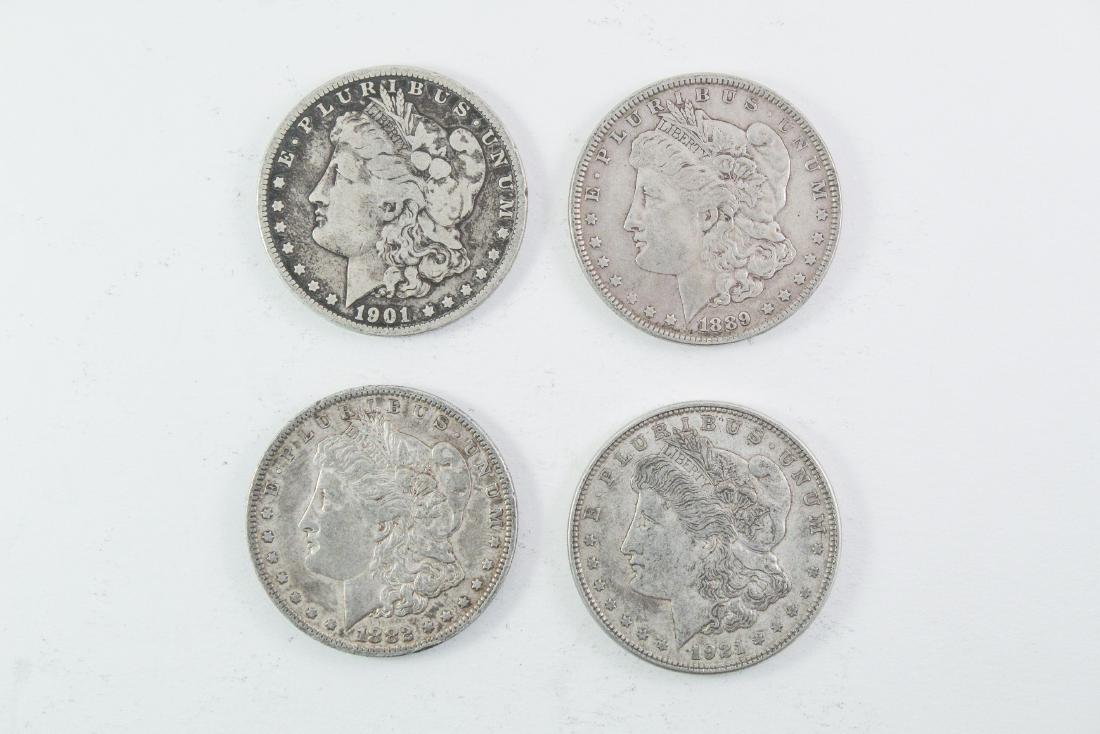 4 Morgan Silver Dollars (1 of 2)