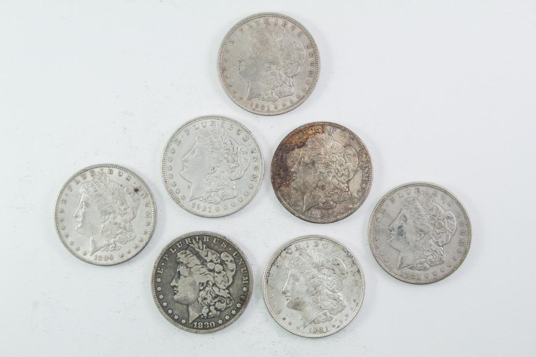 7 Morgan Silver Dollars (1 of 2)