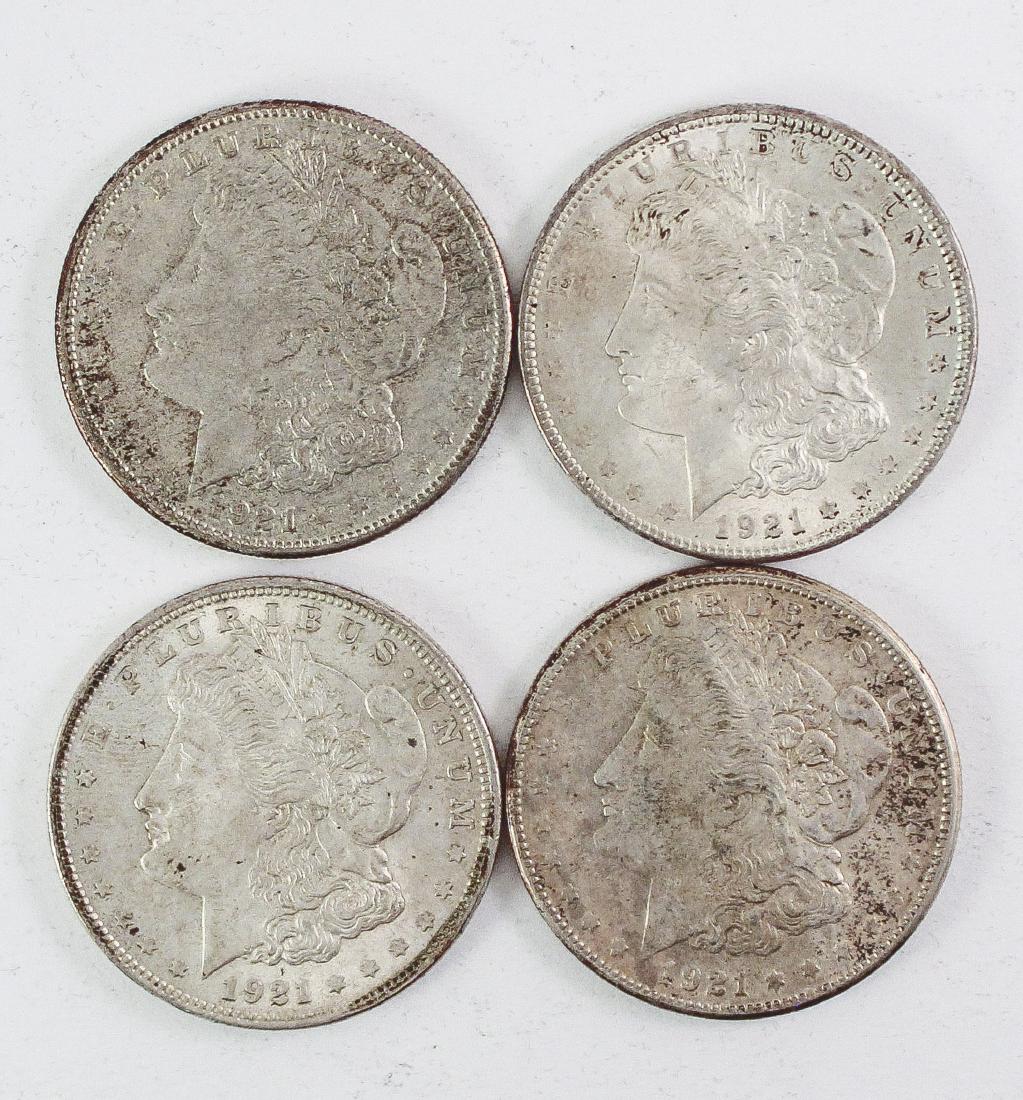4 Morgan Silver Dollars (1 of 2)