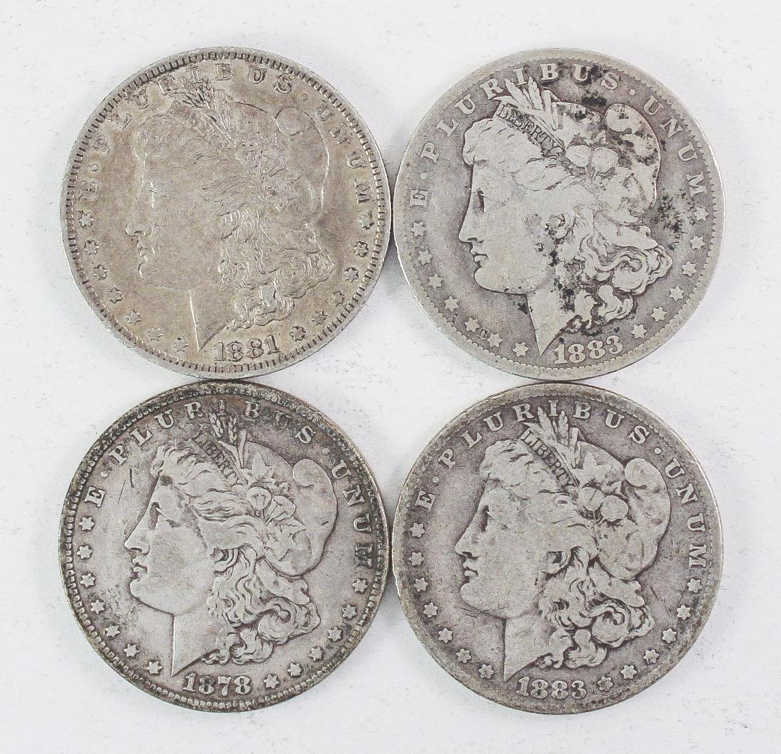 4 Morgan Silver Dollars (1 of 2)