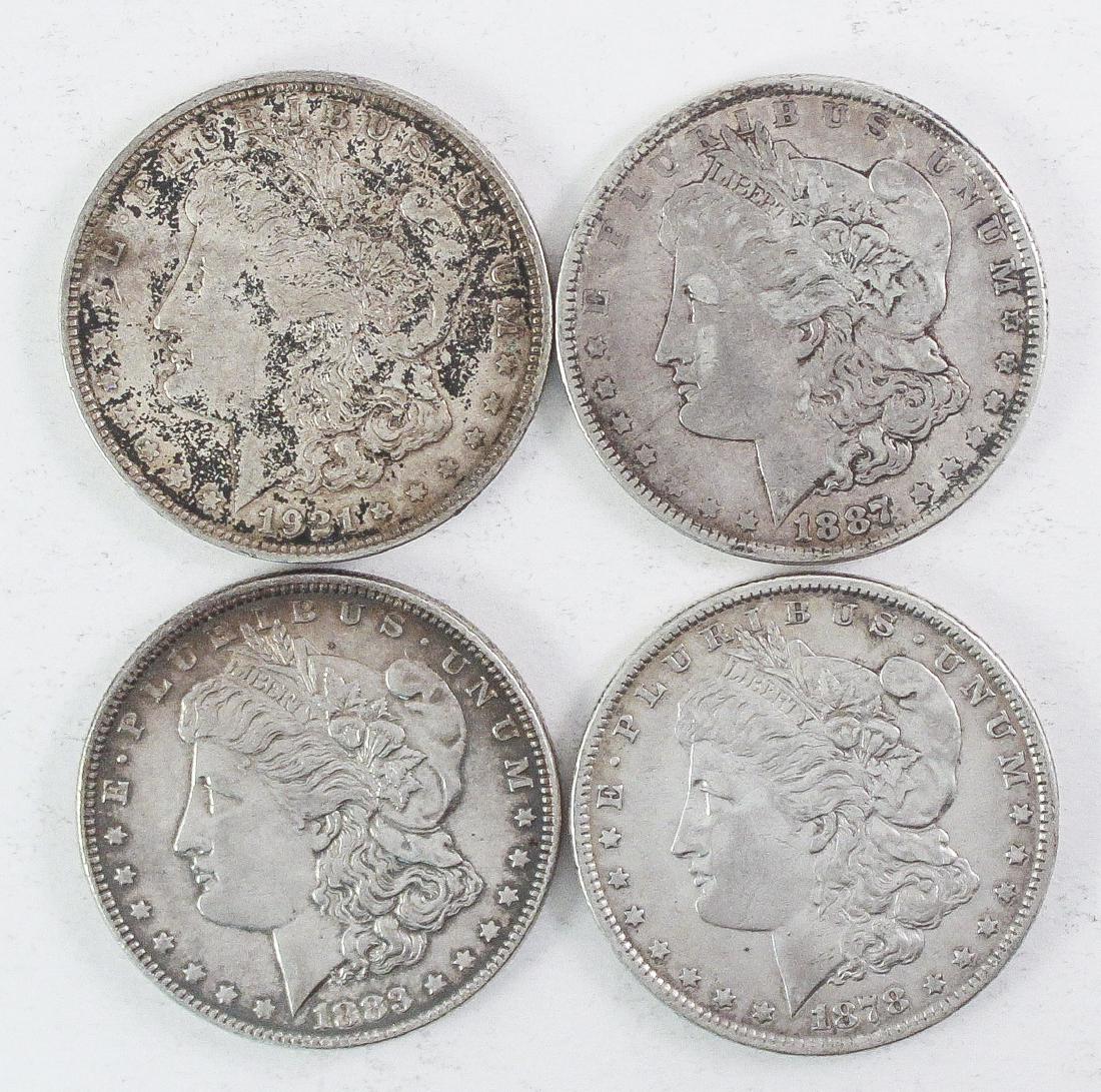 4 Morgan Silver Dollars (1 of 2)