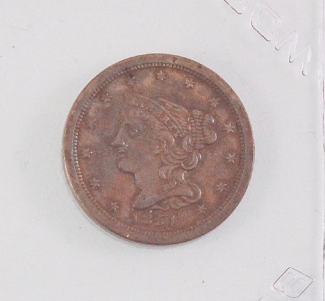 1851 Half Cent (1 of 2)