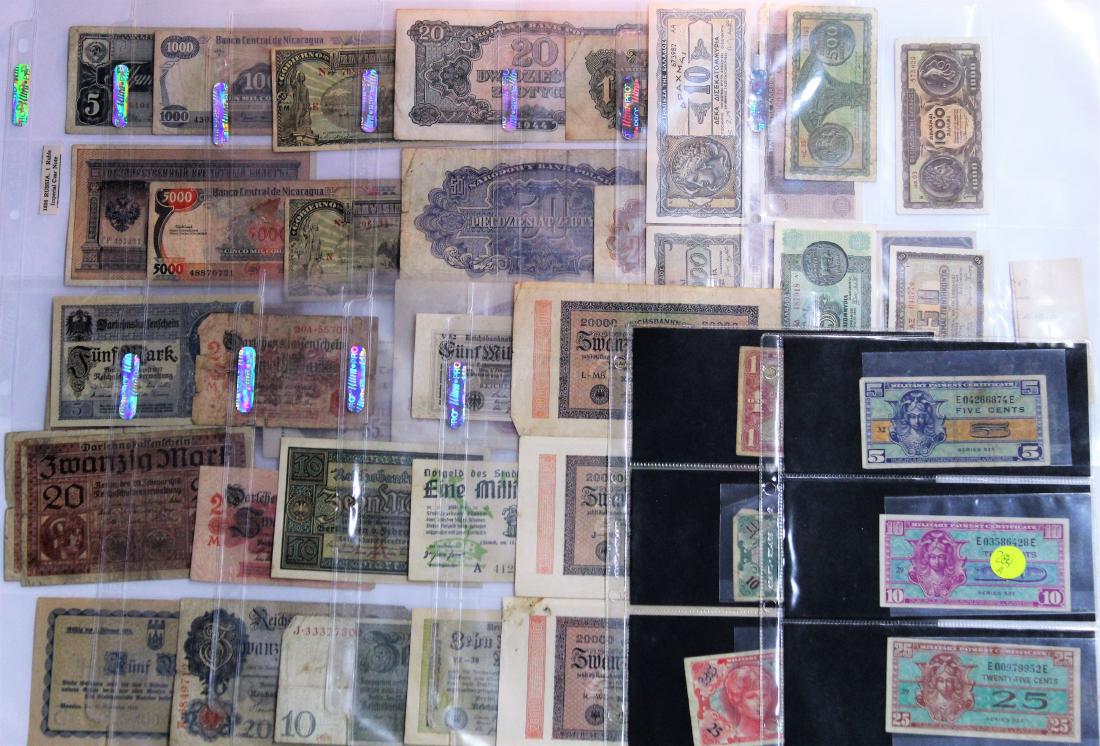 45 Pieces Foreign Currency (1 of 3)
