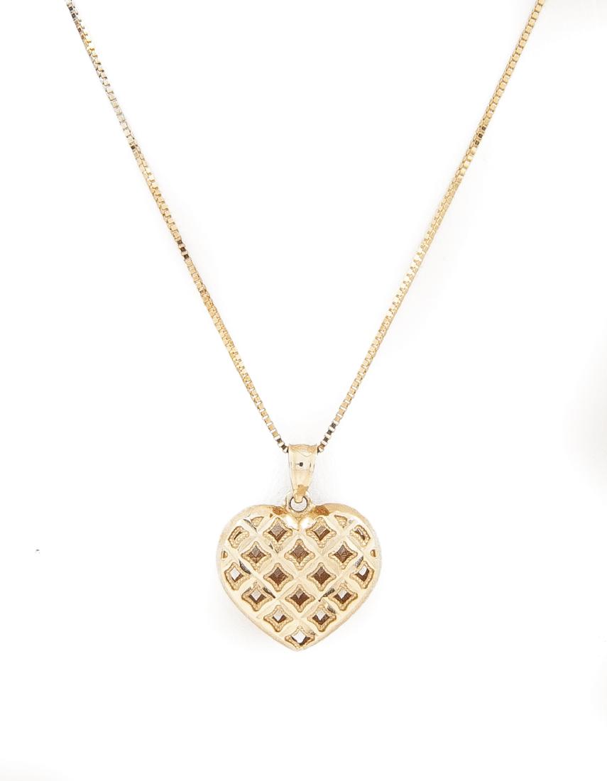 14K Heart Necklace (1 of 3)