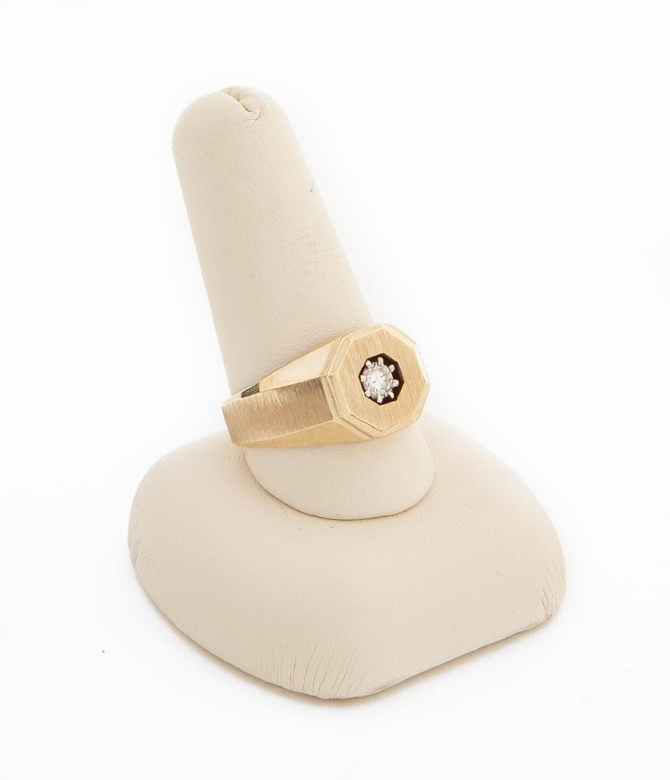 14k & Diamond Man's Ring (1 of 2)