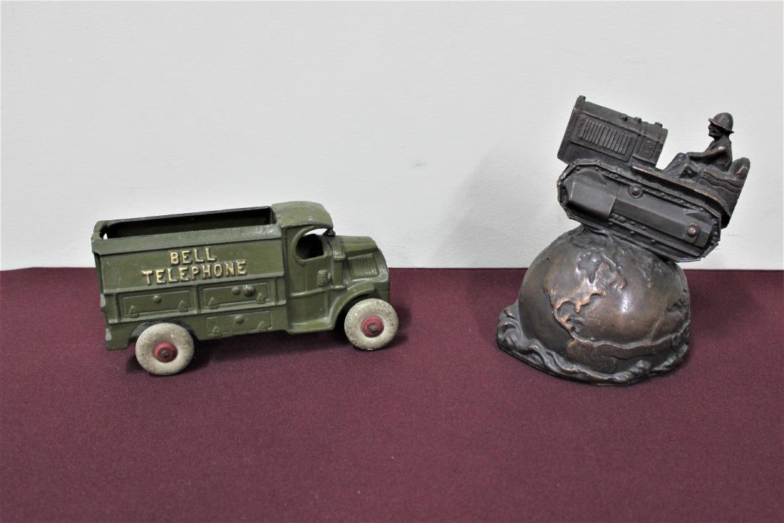 Cast Bell Telephone Truck and Caterpillar Bank (1 of 1)