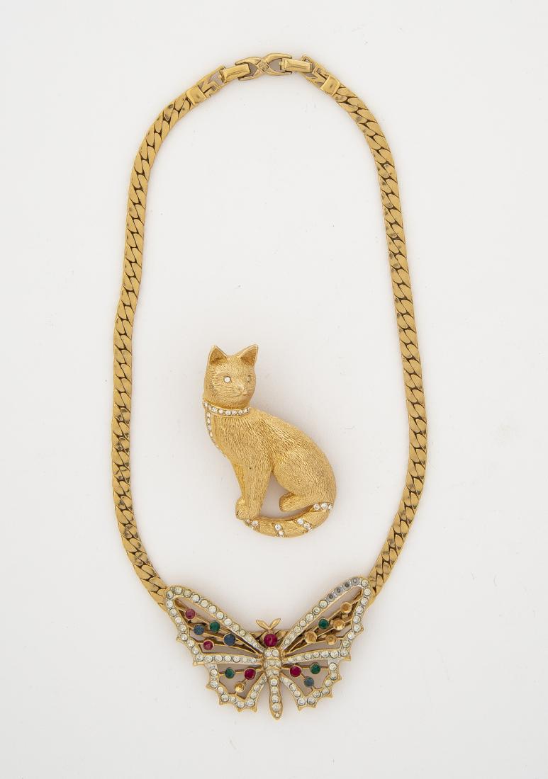 Designer Brooch and Necklace (1 of 1)