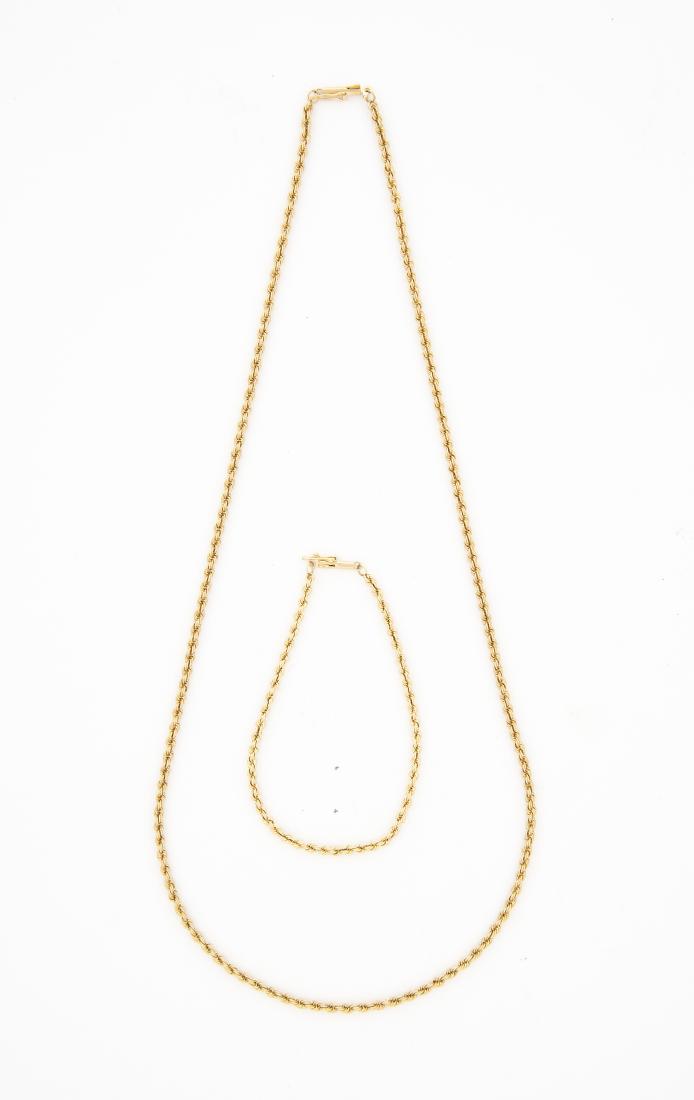 14k Necklace and Bracelet (1 of 1)
