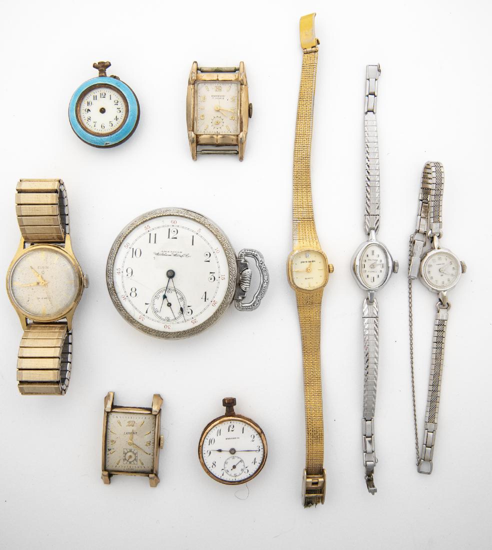 9 Vintage Wrist and Pocket Watches (1 of 1)