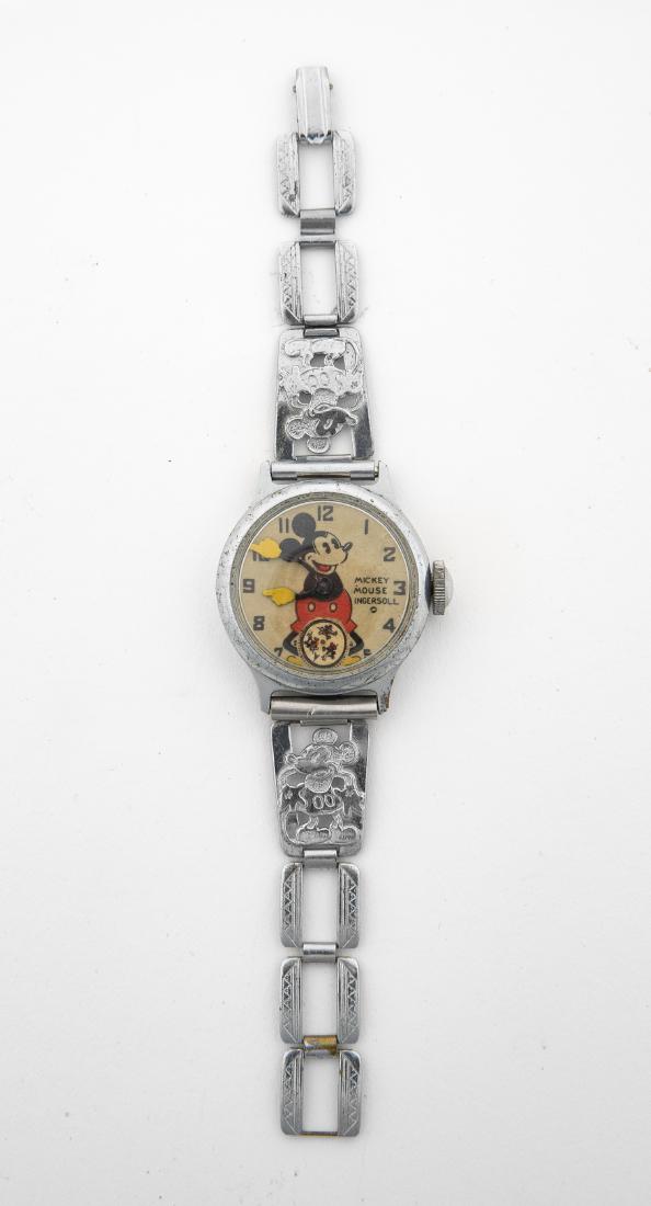 Vintage Mickey Mouse Wristwatch: Running.