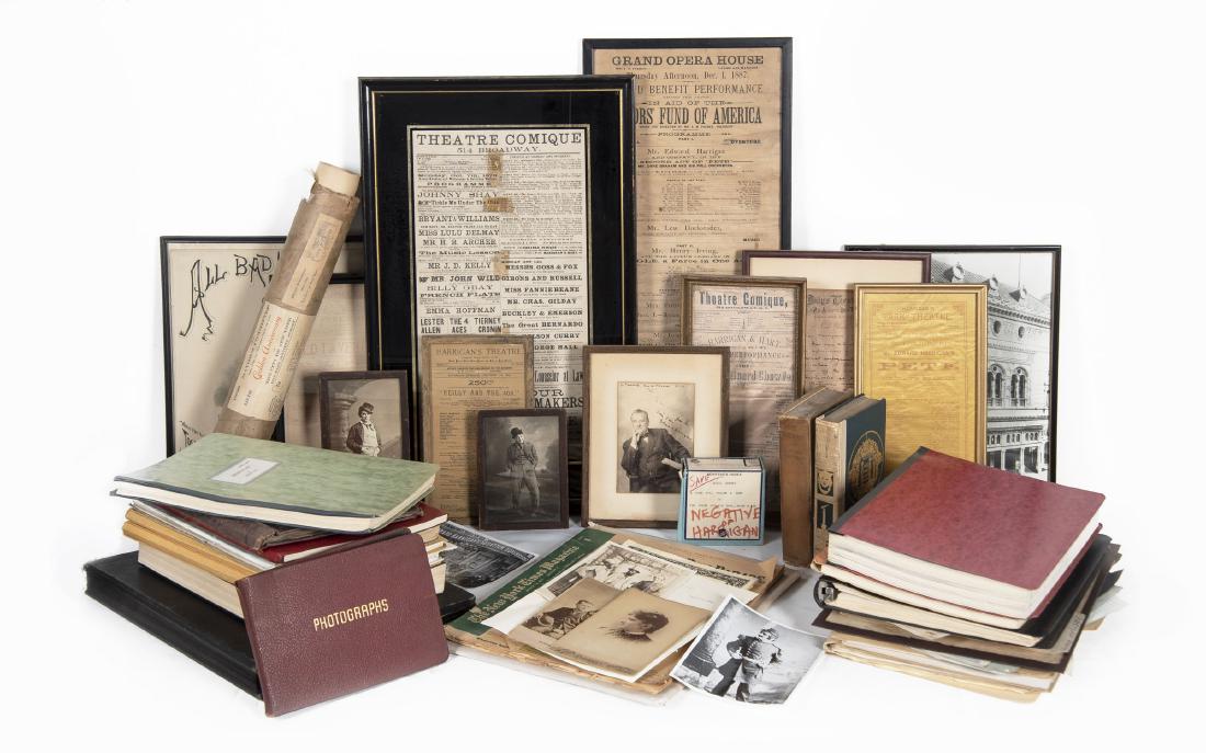 Harrigan & Hart Archive: DESCRIPTION: Harrigan and Hart archive. Highlights include: 1) Harrigan & Hart Act I and II scores by Nedda Harrigan Logan. 2) H&H Treatment by Leonard Spigelgass. 3) First draft of H&H script by Arre