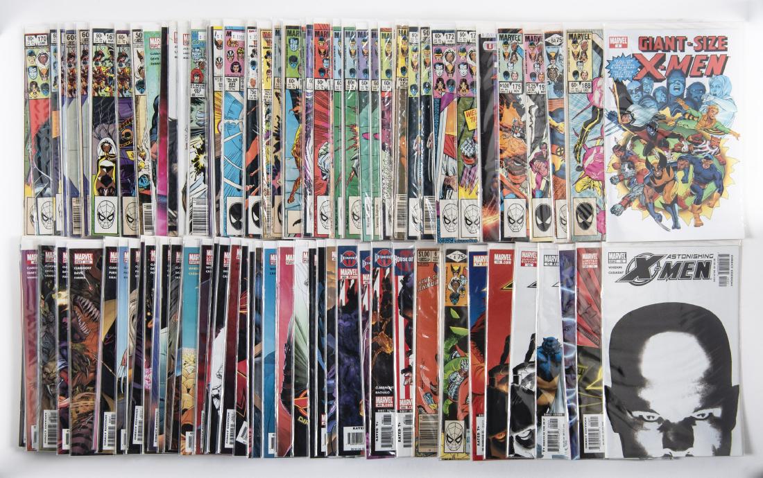 96 X-Men Comics: DESCRIPTION: Ninety-six X-Men comics. The Uncanny X-Men issues include, but are not limited to #145, #163, #172, #179, #213, #442, #449, #455, #460, #468, and #470. Astonishing X-Men issues include, b