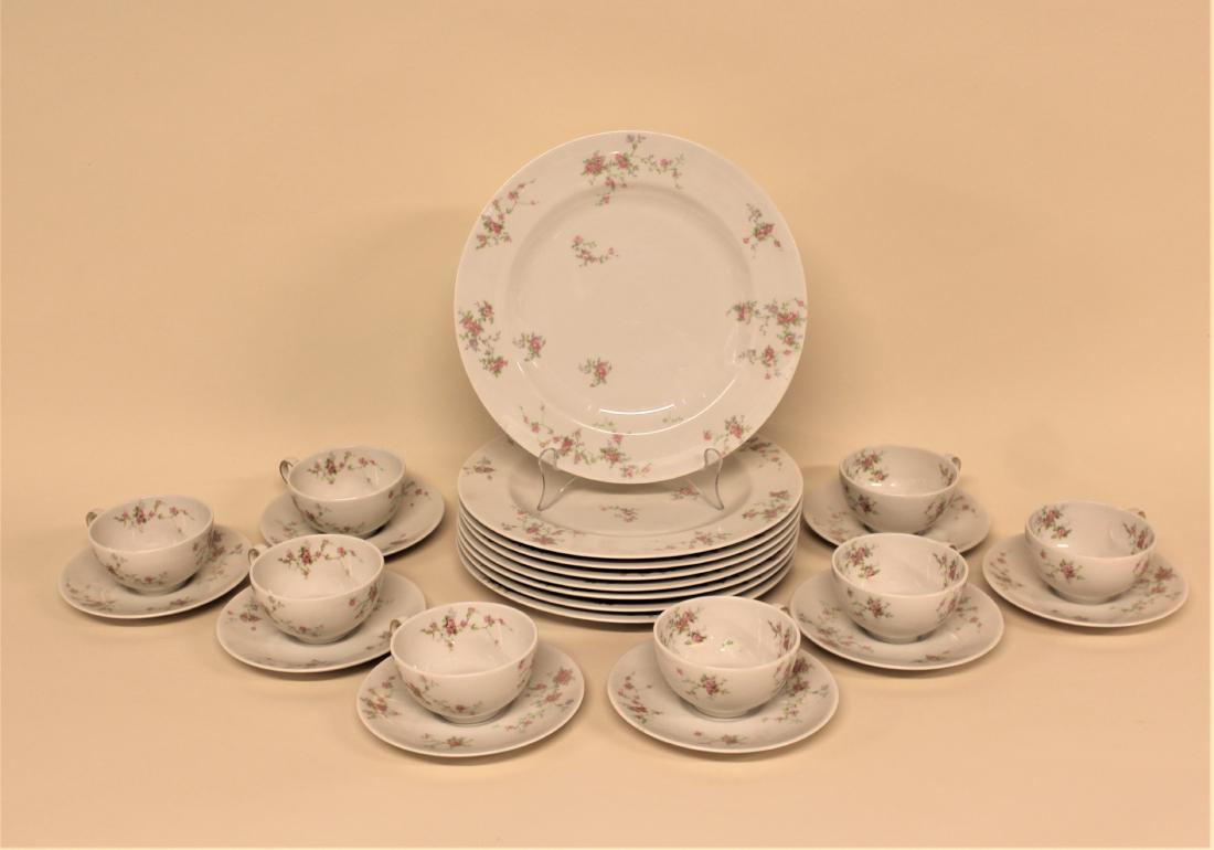 24 Pcs "Pink Spray" by Theodore Haviland NY China (1 of 2)