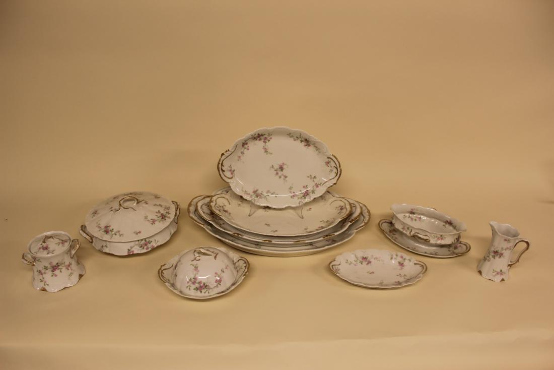 10 "Rose" by Haviland Limoges Serving Pcs (1 of 3)