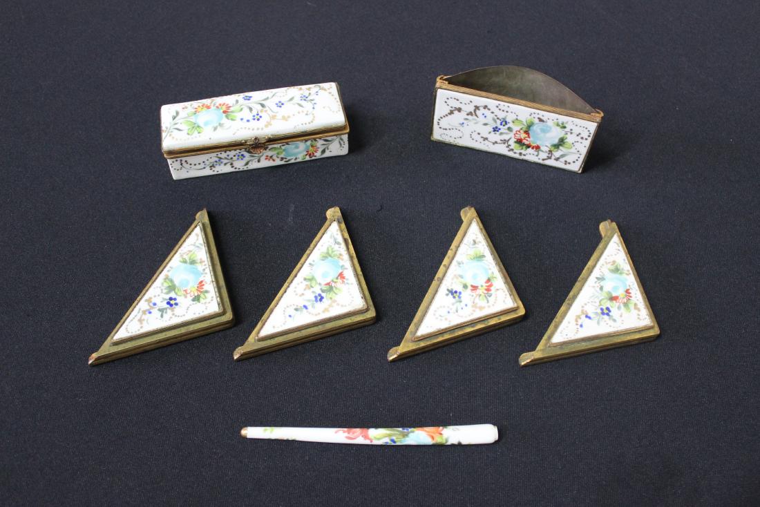 7 Pcs Hand Painted Desk Items (1 of 3)