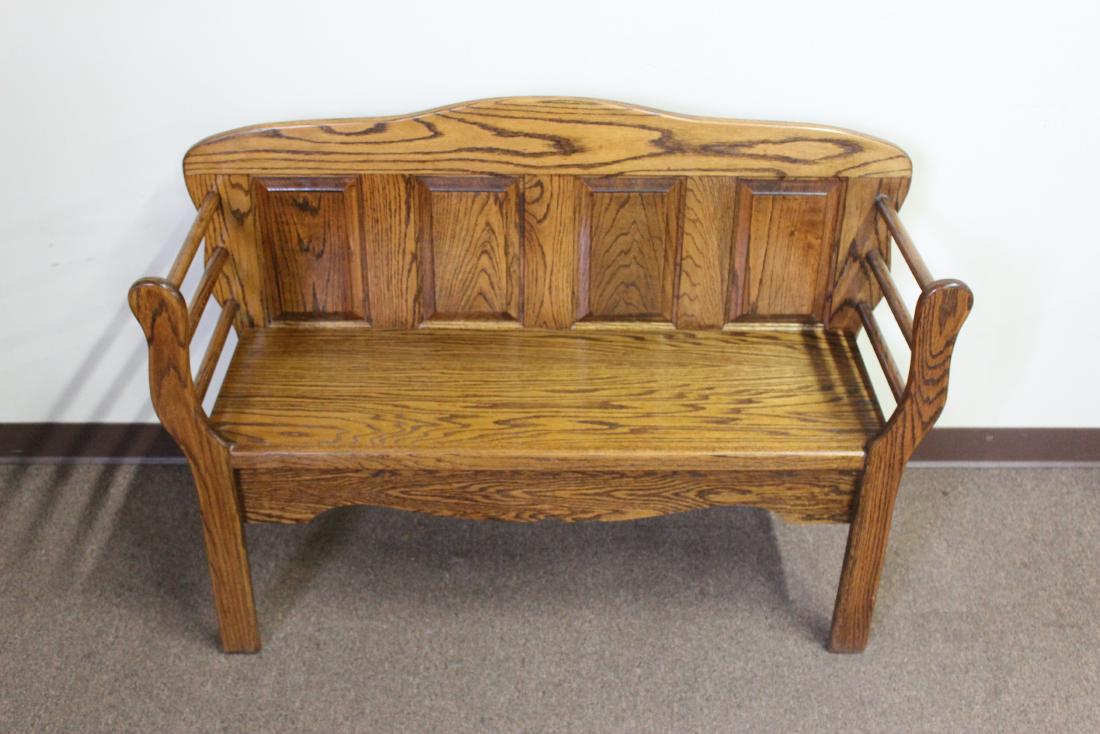 Antique Wood Bench (1 of 2)