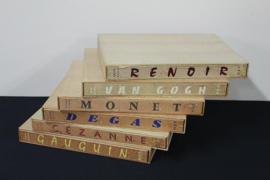 6 Art Books: Includes Renoir, Van Gogh, Monet, Degas, Cezanne, and Gauguin.