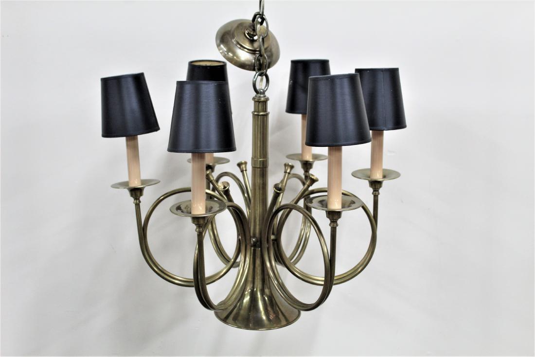 7 Lite Horn Hanging Light (1 of 2)